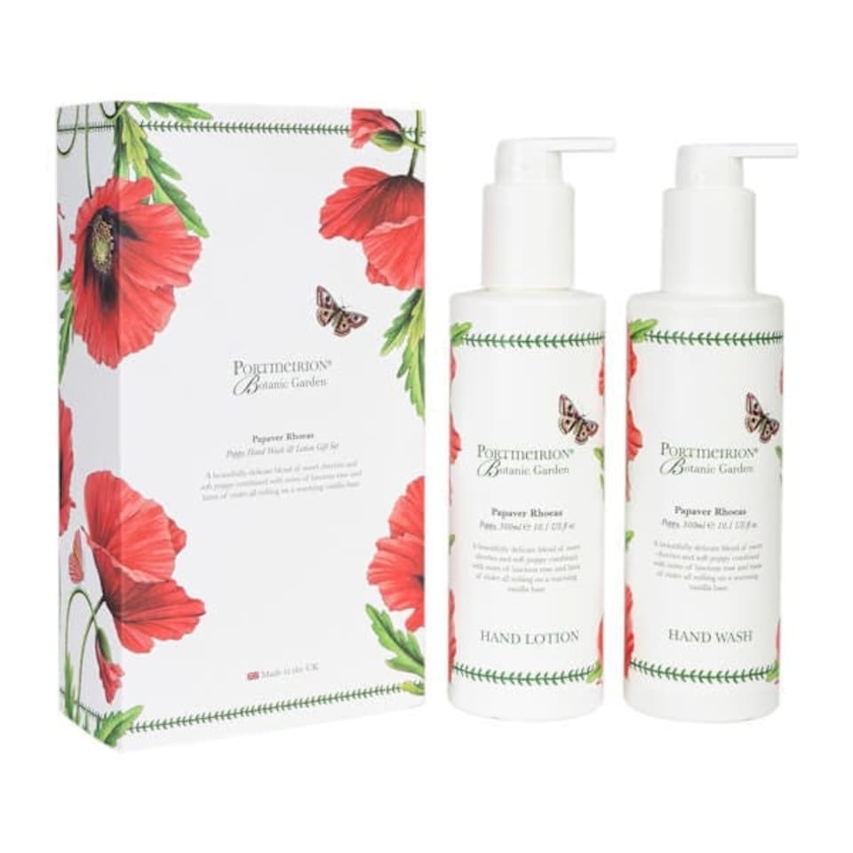 image 1 of Botanic Garden by Wax Lyrical Handwash & Lotion Gift Set Poppy