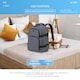 image 5 of Flight Knight Underseat Backpack 40x20x25cm Ryanair Free Carry On for Travelling USB Port Padded Comfortable Backpack - Carry On Luggage | Grey | 1