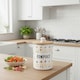 image 2 of Silly Goose Compost Caddy - Metal 2L Decorative Kitchen Food Waste Bin