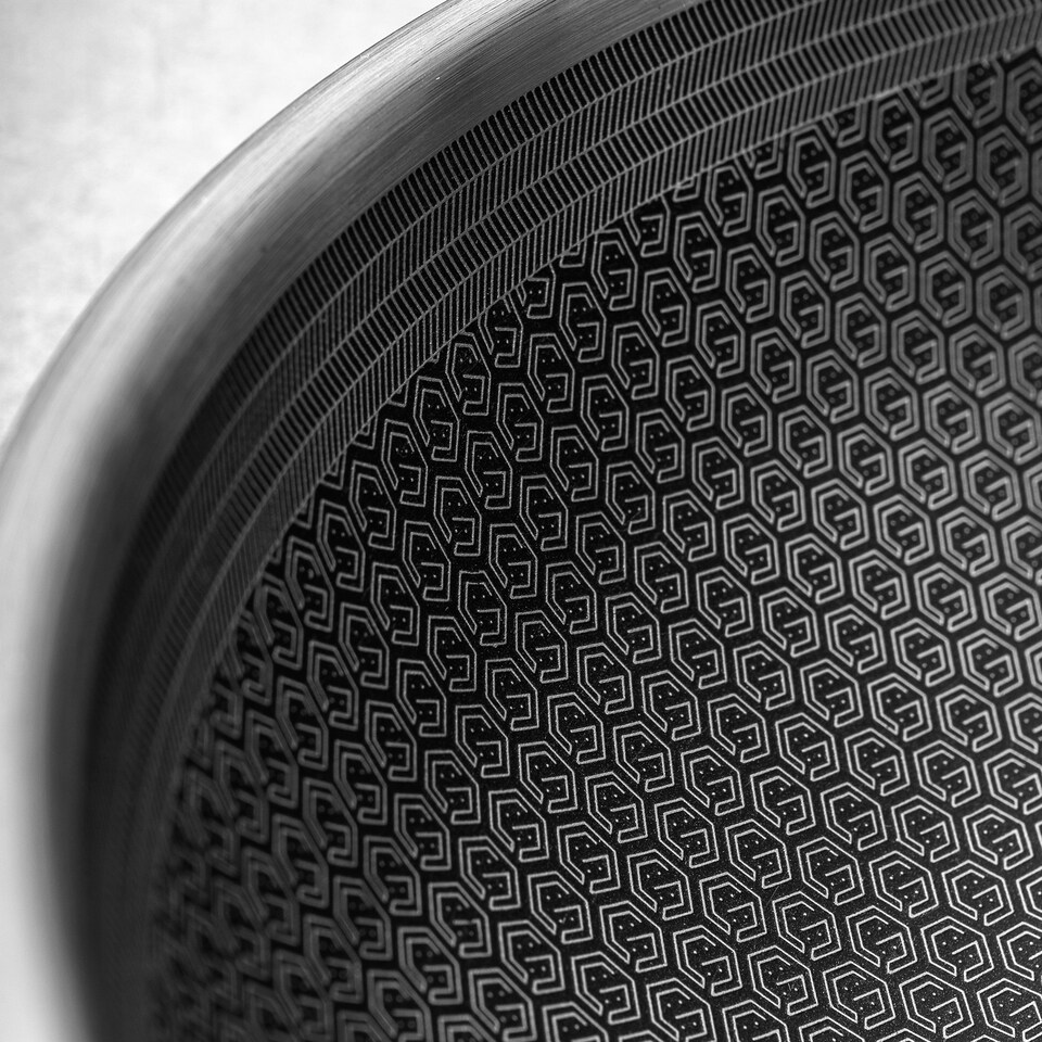 image 1 of Hairy Bikers HexGuard 28cm Saute Pan with Glass Lid