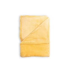 BHS Microfleece Throw | Yellow | Ochre | 1