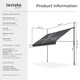 image 6 of Awning with hand crank - pressure fitted , height adjustable Black | Grey | 180 x 250 cm