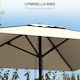image 5 of Outsunny Sun Parasol with Vent, Table Umbrella for Patio, Garden, Pool, Beige