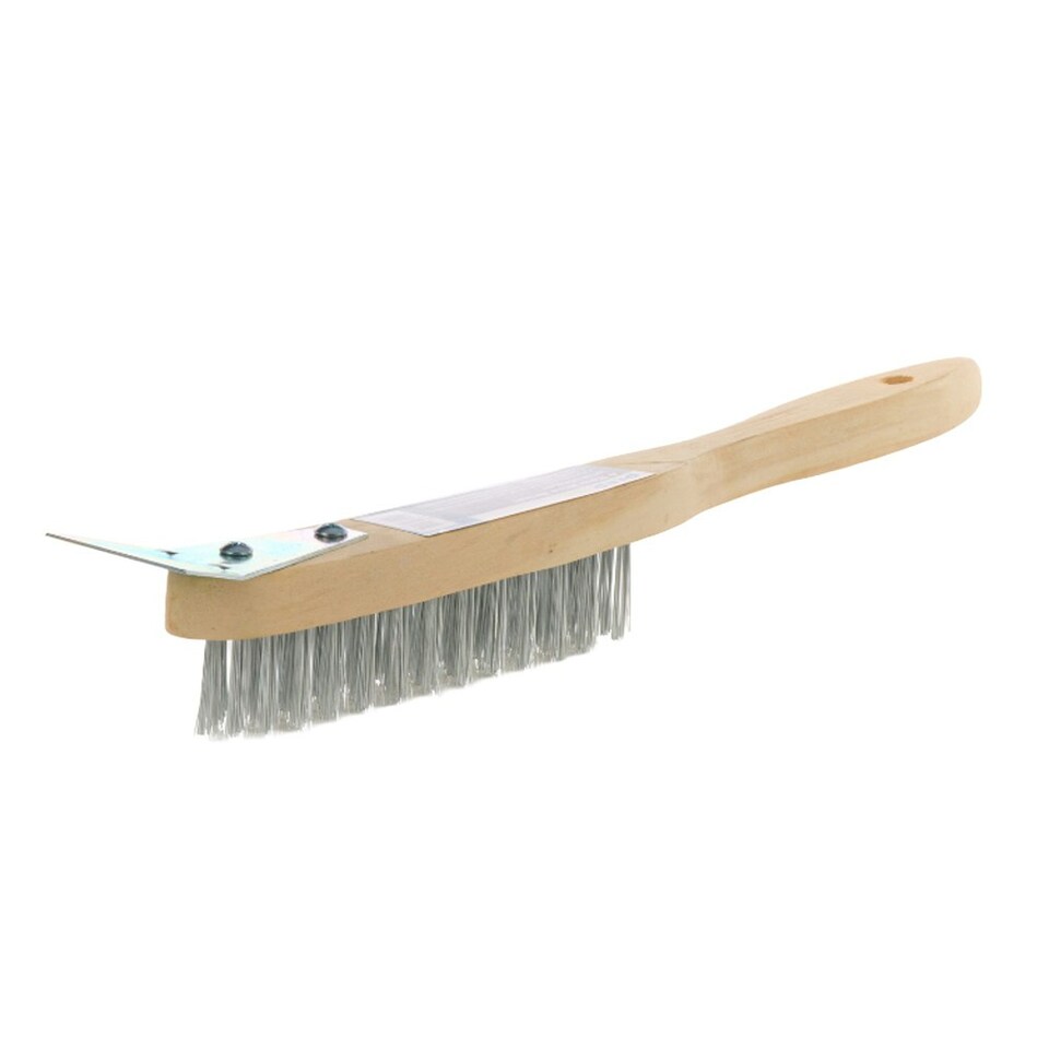 Steel Wire Brush & Scraper - One Colour - One Size