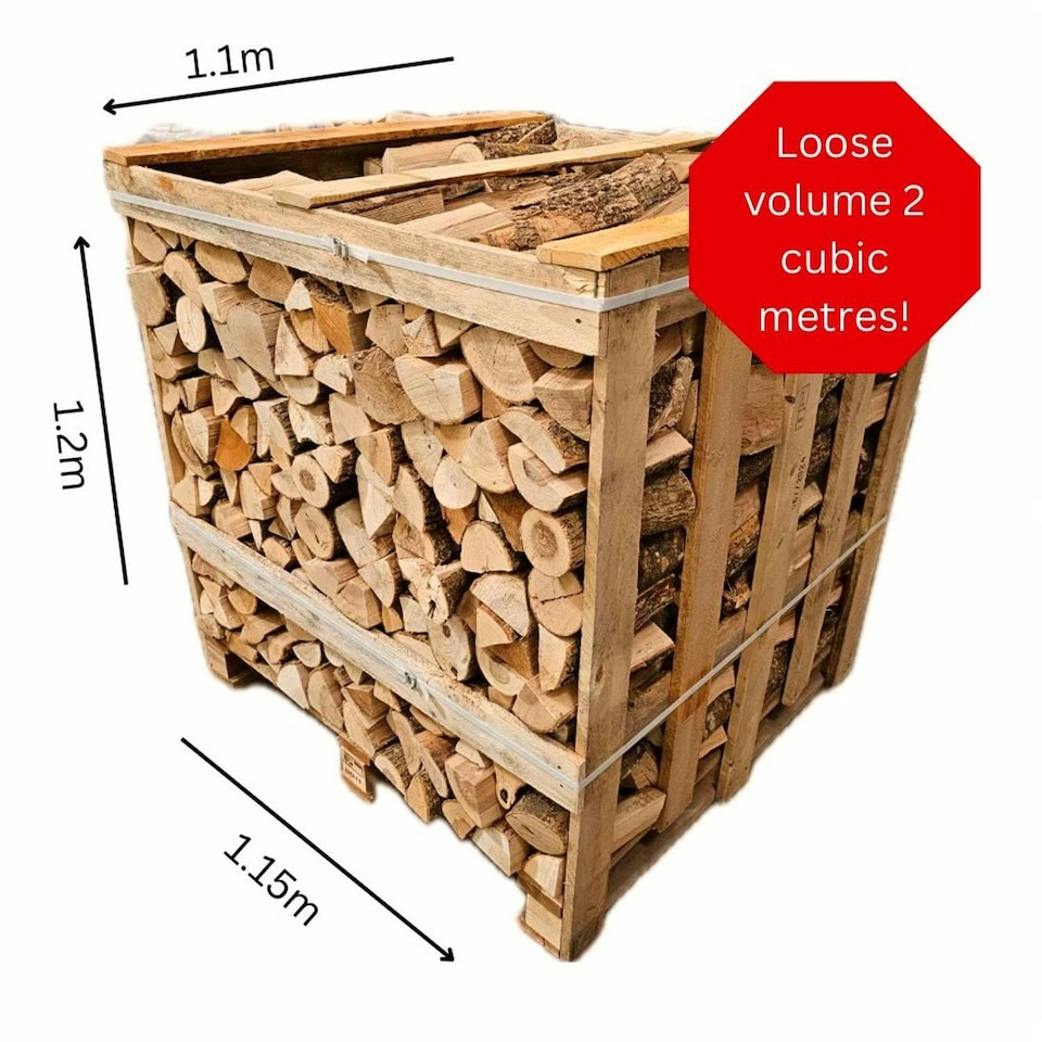 image 1 of Large Ash Firewood Wood - Crate