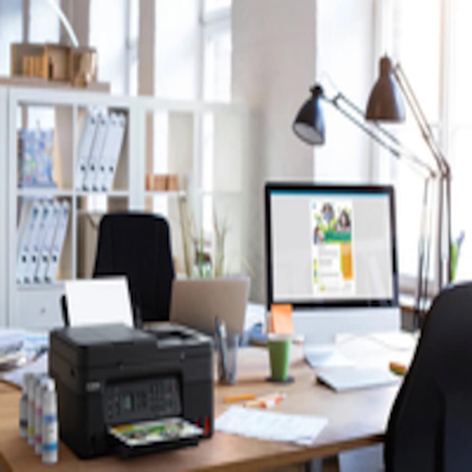 image 1 of Canon PIXMA G4570 Wireless Colour All-in-one Refillable MegaTank Inkjet Printer, Inkjet, Colour printing, 4800 x 1200 DPI, A4, Direct printing, Black | Black | Black | 25 - 400%