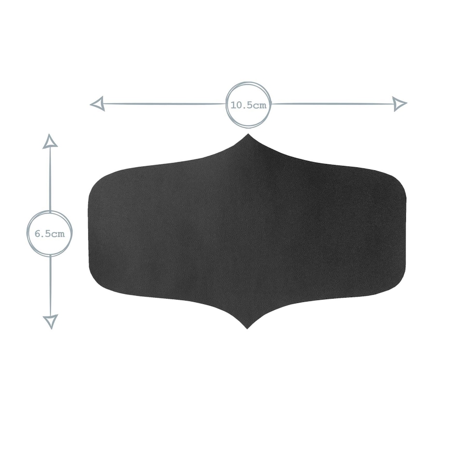 image 1 of Argon Tableware Glass Storage Jar Labels - Large - Black - Pack of 3