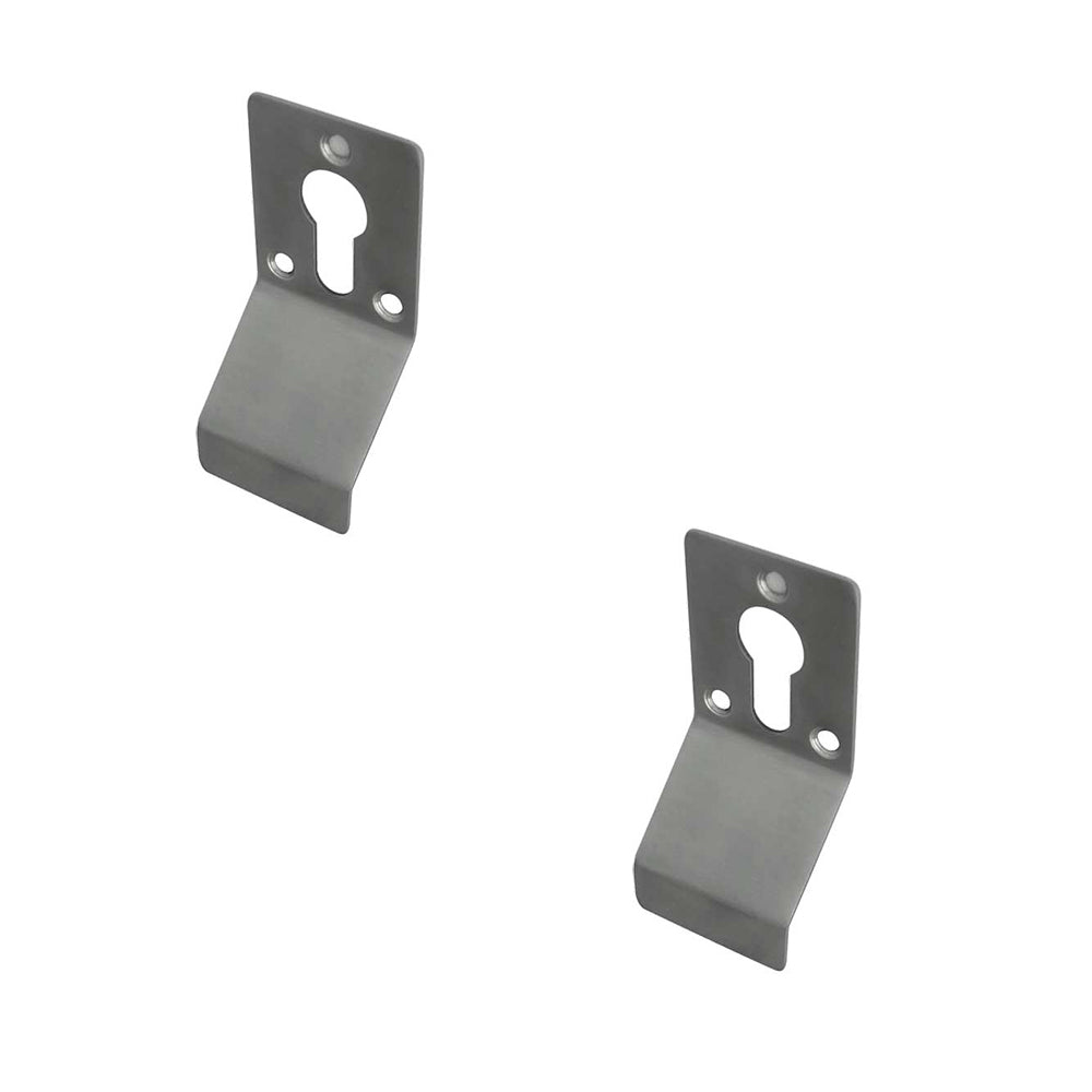 2 PACK Satin Stainless Steel Cylinder Pull for Euro Profile Cylinder - Durable and Stylish - Door Lock Finger Pull