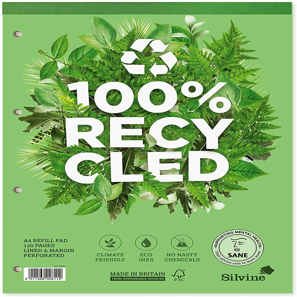 image 1 of A4 Premium Recycled Refill Pad 120 Pages