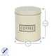image 3 of Harbour Housewares 3pc Round Metal Tea Coffee Sugar Canister Set - Cream - Kitchen Caddy Kitchen Storage Containers Canisters