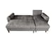 image 8 of Sienna 3 Seater Left Hand Facing Storage Sofa Bed in Grey, Silver or Beige | Grey | One Size