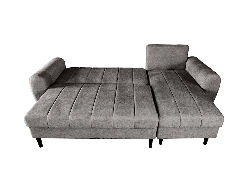 image 1 of Sienna 3 Seater Left Hand Facing Storage Sofa Bed in Grey, Silver or Beige | Grey | One Size