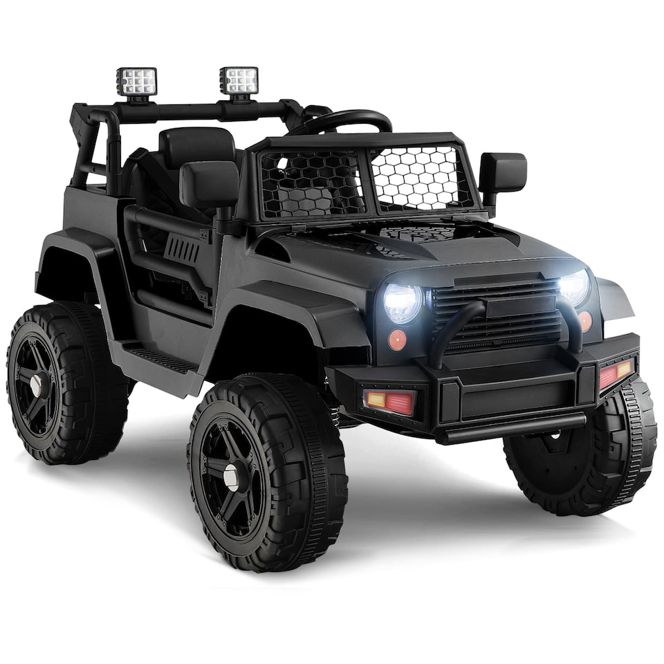 image 1 of COSTWAY 12V Powered Ride On Truck Electric Kids Car Black