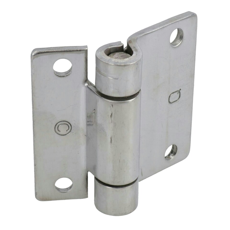 image 1 of Stainless Steel Hinge Heavy Duty 65x73mm Industrial Quality Door Hatch Locker Silver