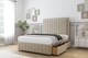 image 3 of Sloomy Pemberton Almond Coniston Divan Bed With Mattress 2 Drawers Footend With 26" Strutted Headboard & 12" Matching Footboard 4'6 Double | Cream | Almond | Double | 1