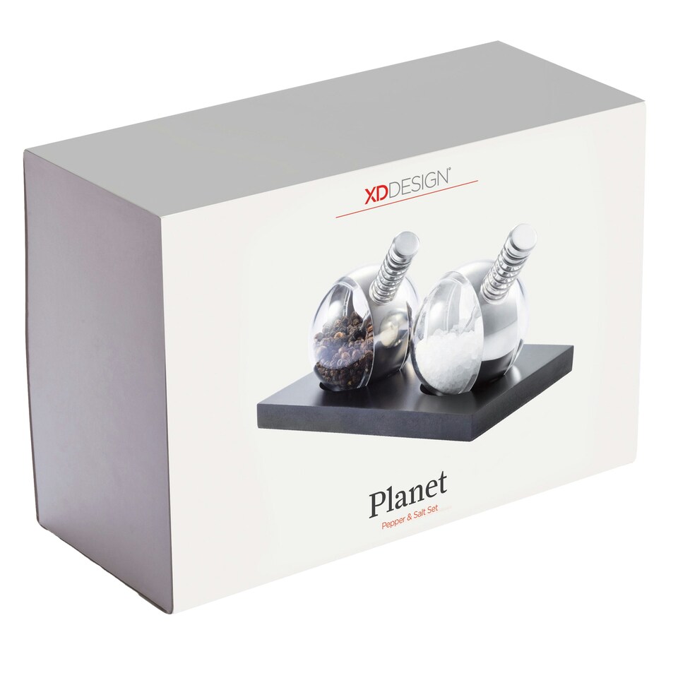 image 1 of XD Design Planet Salt and Pepper Mill Set - Black - One Size