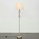 image 2 of ValueLights Traditional Style Antique Brass Double Twist Floor Lamp With Beige Shade