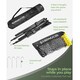 image 2 of Gr8 Home Yellow Black 5m Badminton Net Post Set Portable Volleyball Pickleball Tennis
