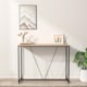 image 6 of Wooden Console Table Living Room Slim Display Shelf Hallway Entryway Furniture | Black | Oak