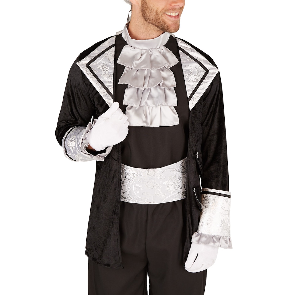 image 1 of Baroque Count Costume | Black | black | XL | 1