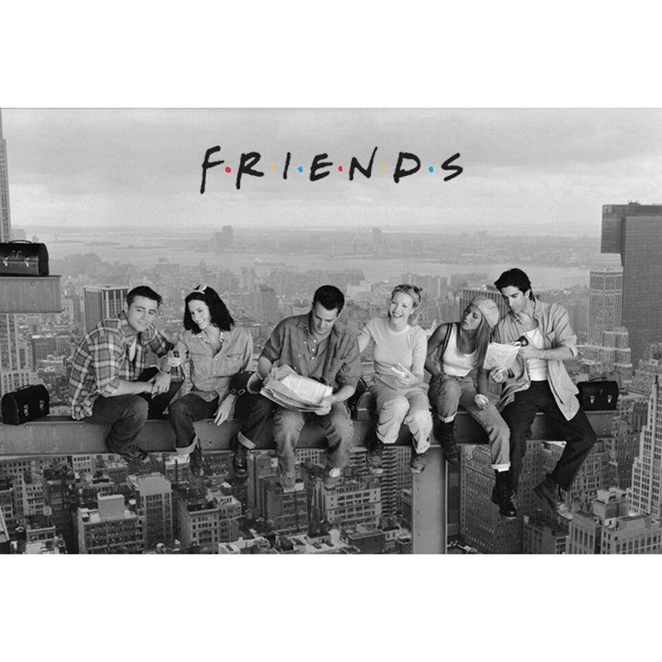 image 1 of Friends Skyscraper Poster - Grey - One Size