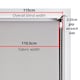 image 2 of FURNISHED Thermal Blackout Roller Blinds with Glitter Edge - (W)115cm x (L)210cm | Cream | Cream | (W) 115cm x (L) 210cm