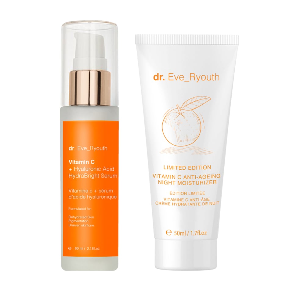 image 1 of Dr. Eve_Ryouth Vitamin C Night Moisturizer (Limited Edition) + Vitamin C + Hyaluronic Acid Hydrabright Serum 60ml