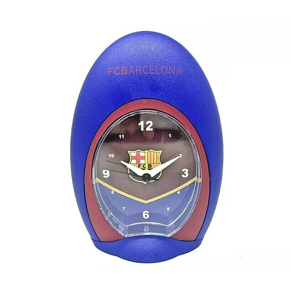 Barcelona FC Swoop Quartz Alarm Clock Blue