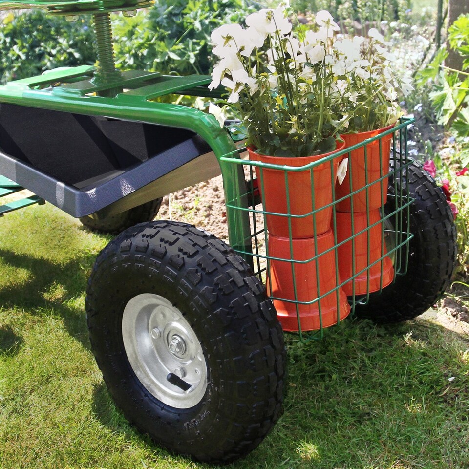 image 1 of Heavy-Duty Mobile Garden Seat