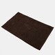 image 6 of OHS Soft Microfibre Non-Slip Absorbent Noodle Chenille Bath Runner Mat Brown | Chocolate | 45 x 75cm