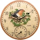 image 1 of Marco Paul 30cm Robin Garden Clocks with Thermometer N/A