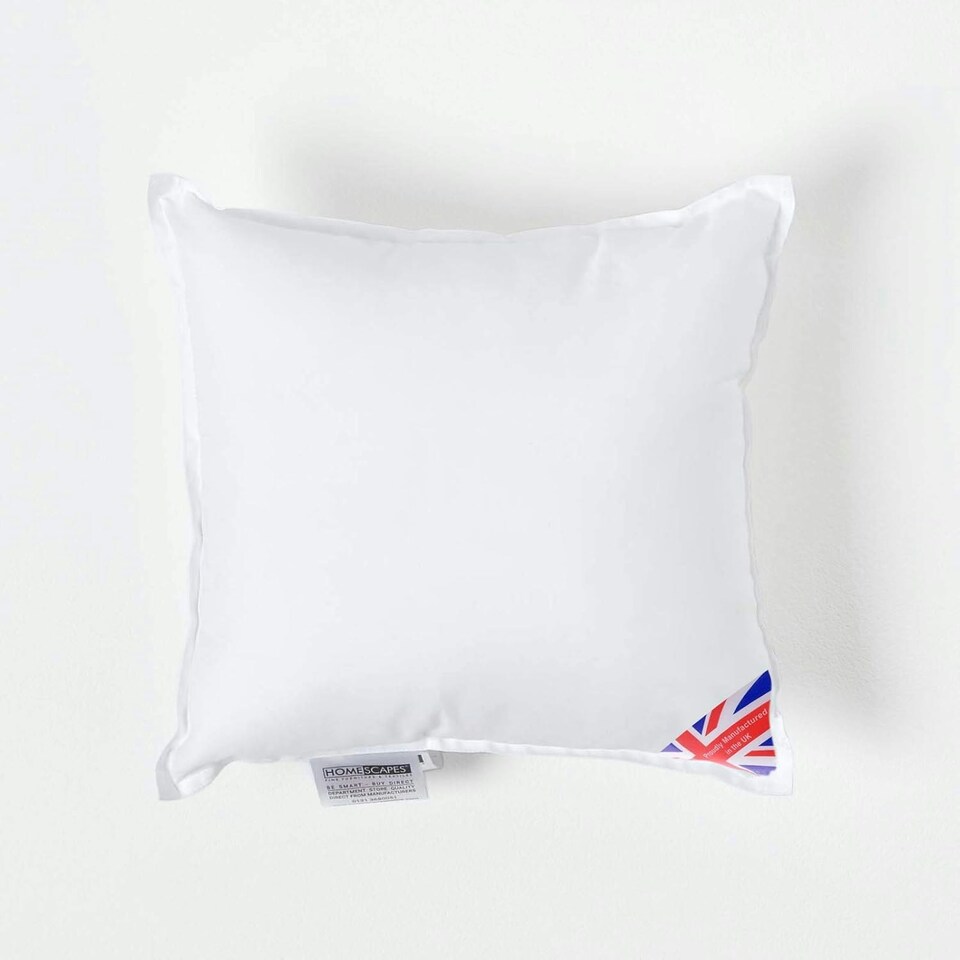 image 1 of Homescapes Luxury Super Microfibre Cushion Pad Insert Inner 30 x 30 cm (12 x 12") White