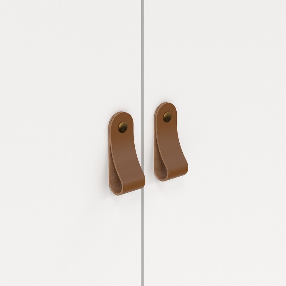 image 1 of Barcelona Wardrobe with 2 Doors in White