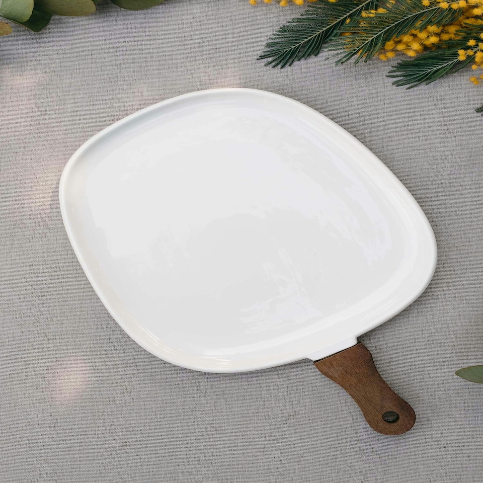 image 1 of Woody Collection Porcelain Serving Board - 38 x 25 cm