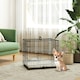 image 2 of PawHut Dog Crate with Two Doors, Tray, Soft Cushion, for Extra Small Dogs