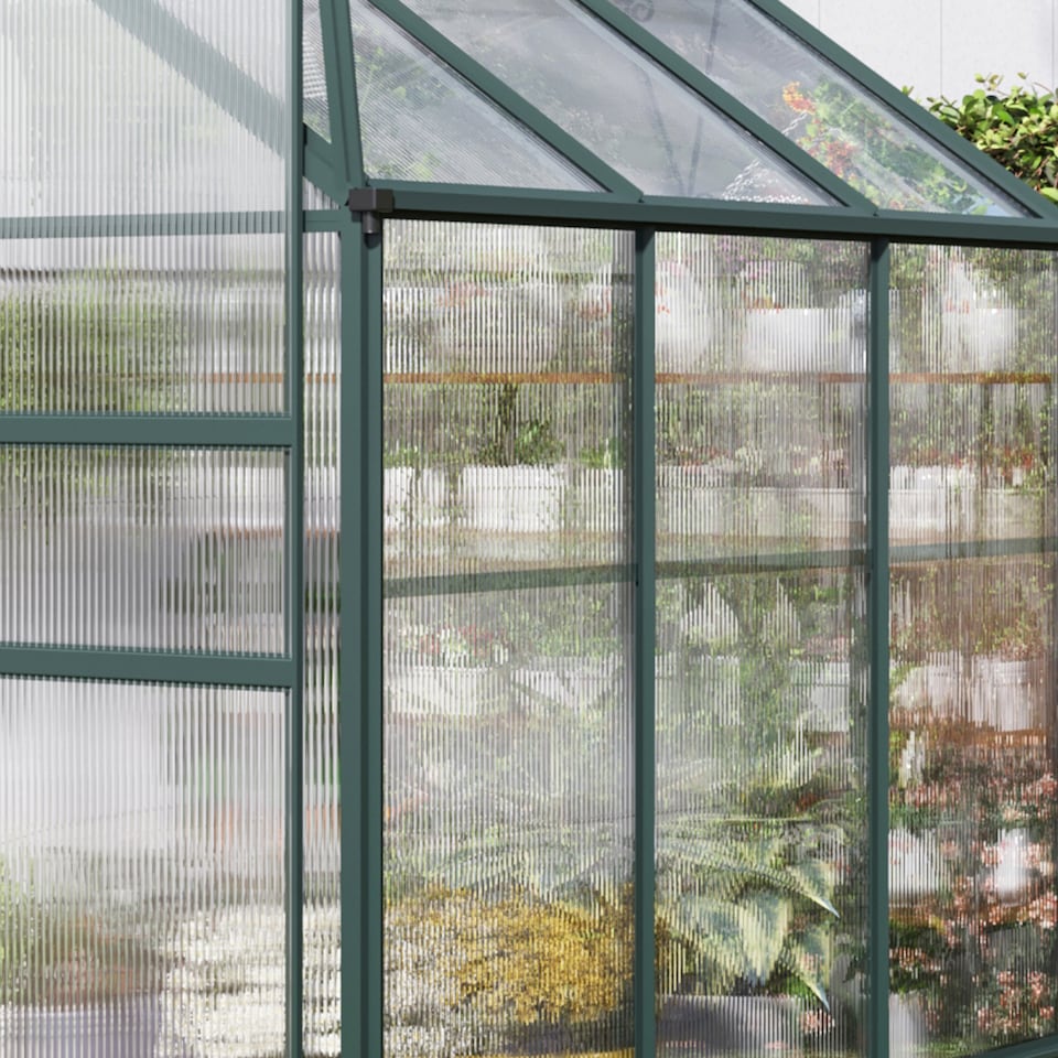 image 1 of Outsunny 14 Pieces Twin-Wall Greenhouse Polycarbonate Sheets, 121 x 61 x 0.4cm