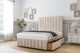 image 4 of Sloomy California Sand Naples Divan Bed Base No Drawers With 26 Inch Strutted Headboard & 12 Inch Matching Footboard | Cream | Sand | Single | 1
