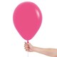 image 2 of Fashion Solid Hot Pink Fuchsia Sempertex Biodegradable Latex Balloons 30cm / 12 in - Pack of 50