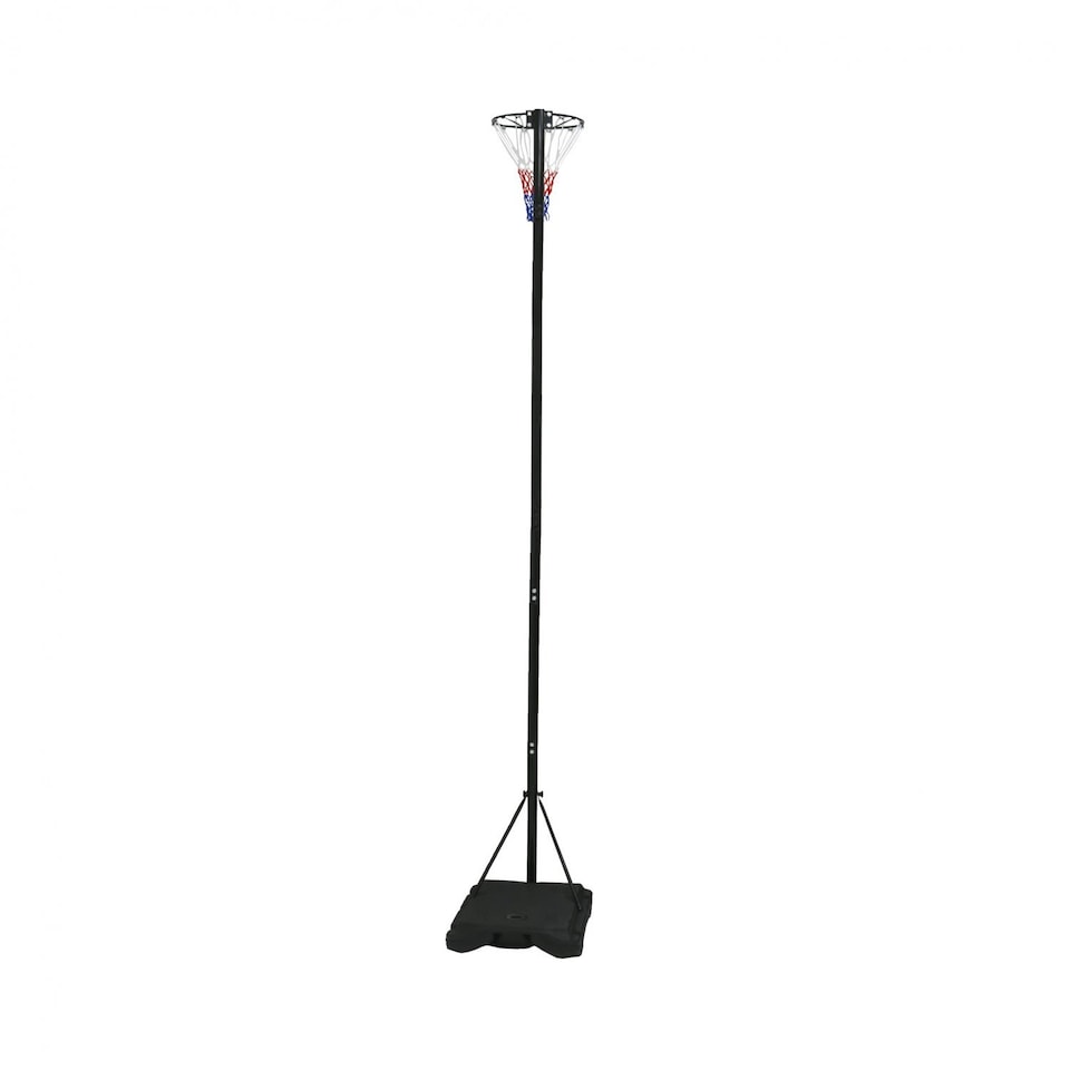 image 1 of Pro Spec Adjustable Netball Net Post - Black 3.05m