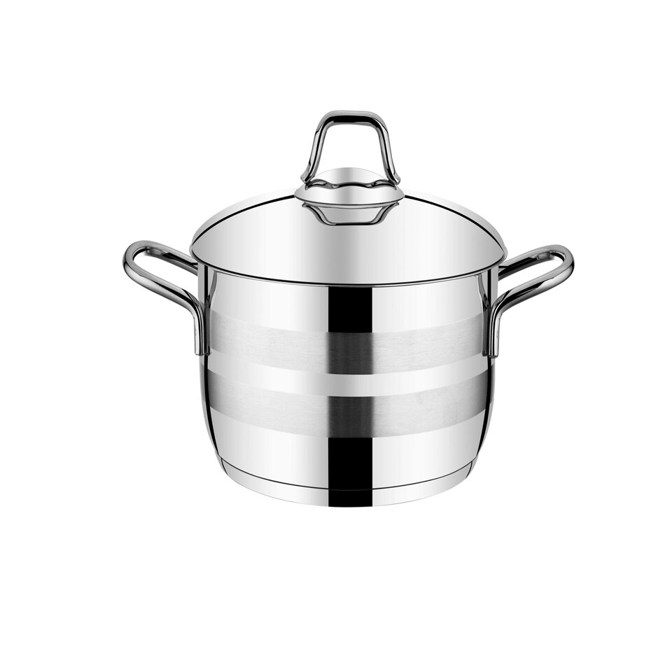 image 1 of Asude Collection Stainless Steel Casserole -22 cm Casserole (4.5 Lt)