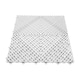 image 3 of Modular Interlocking Ribbed Vented Garage Floor Tiles - White | White | White