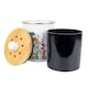 image 2 of Wildflowers Food Waste Caddy - Metal 2L Decorative Kitchen Compost Bin