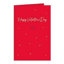 Happy Valentines Day Hearts Card with Envelope