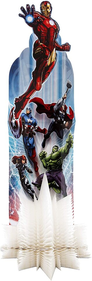image 1 of 3D Sculpture Birthday Card for Son Marvel Avengers Paper WOW Design