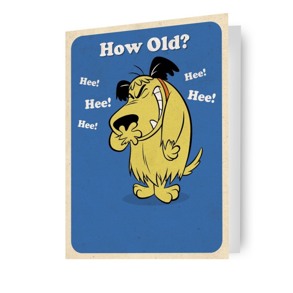 image 1 of Warner Brothers Muttley 'How Old?' Birthday Card