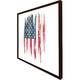 image 1 of American grunge flag (Picture Frame) Brown | S