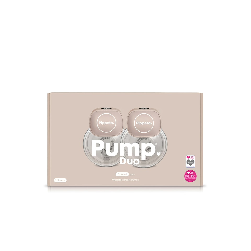 image 1 of Pippeta LED Wearable Hands Free Breast Pump - Ash Rose - 2 Pack