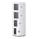 image 1 of Living and Home Multi-Tiered Plastic Storage Drawer Unit - White