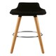 image 1 of Interiors by Premier Black Bar Stool, Comfortable Seating Breakfast Bar Stool, Space-Saver Kitchen Stool, Easy to Clean Stool