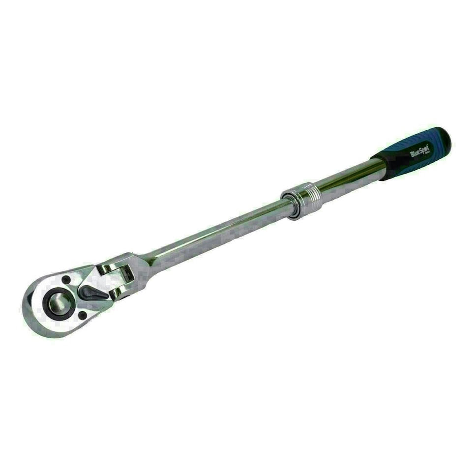 image 1 of 1/2in Drive Telescopic Flexi Head Ratchet 72 Teeth Quick Release 350 - 490mm